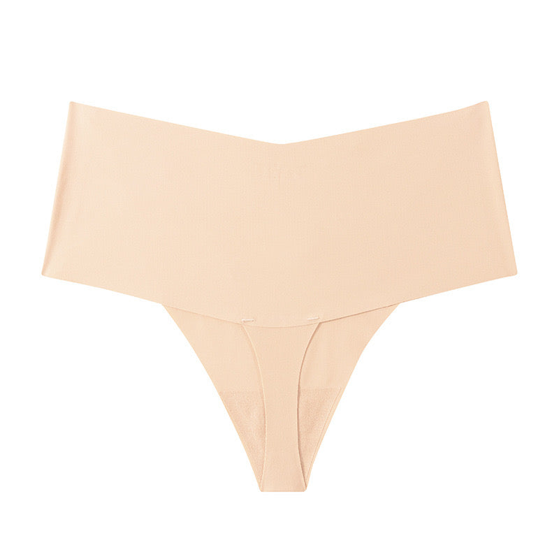 Texlina Women’s Seamless High-Waist Invisible Thong – Silksculpt™ Essentials Collection( 10 PCS/Pack)