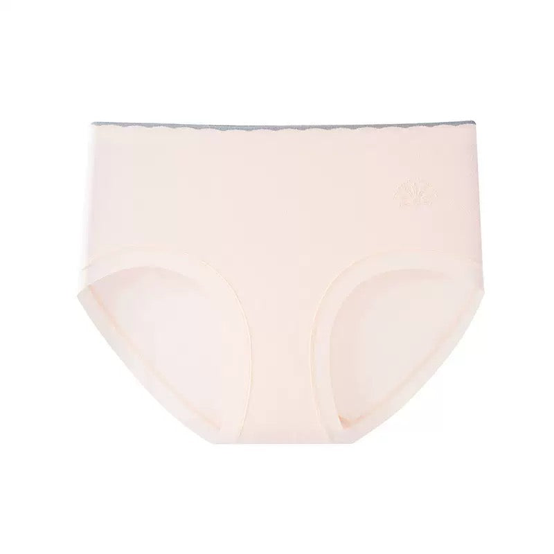 Texlina Women’s Seamless Mid-Rise Briefs with Embossed Logo – SoftSkin™ Pastel Series( 10 PCS/Pack)