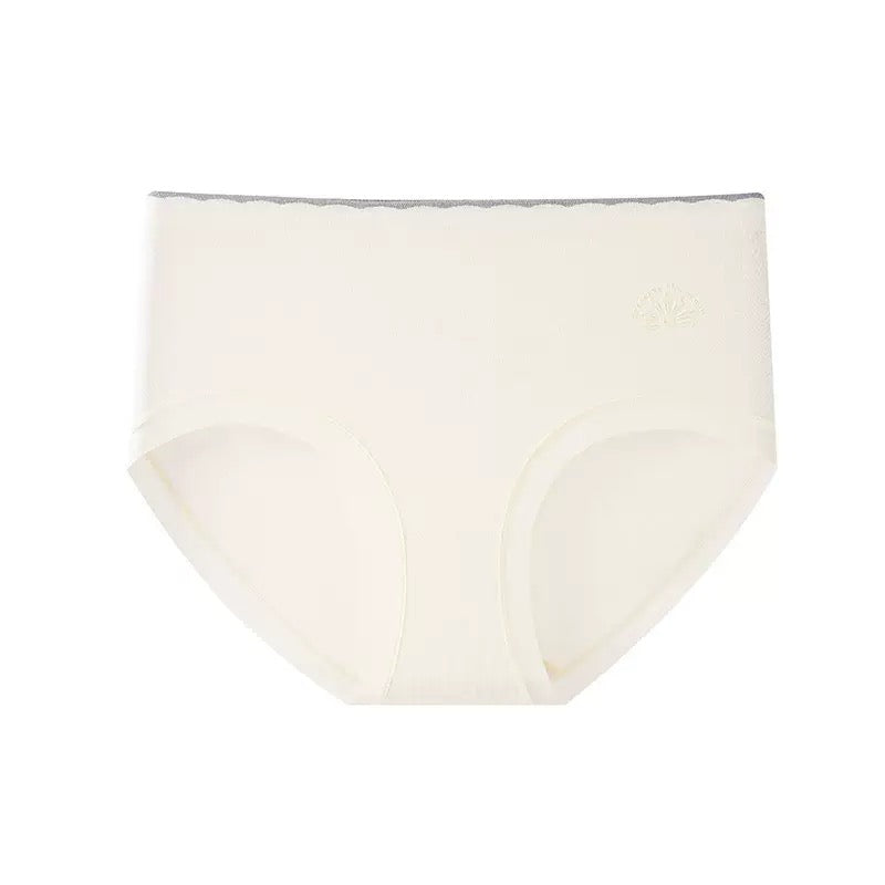 Texlina Women’s Seamless Mid-Rise Briefs with Embossed Logo – SoftSkin™ Pastel Series( 10 PCS/Pack)