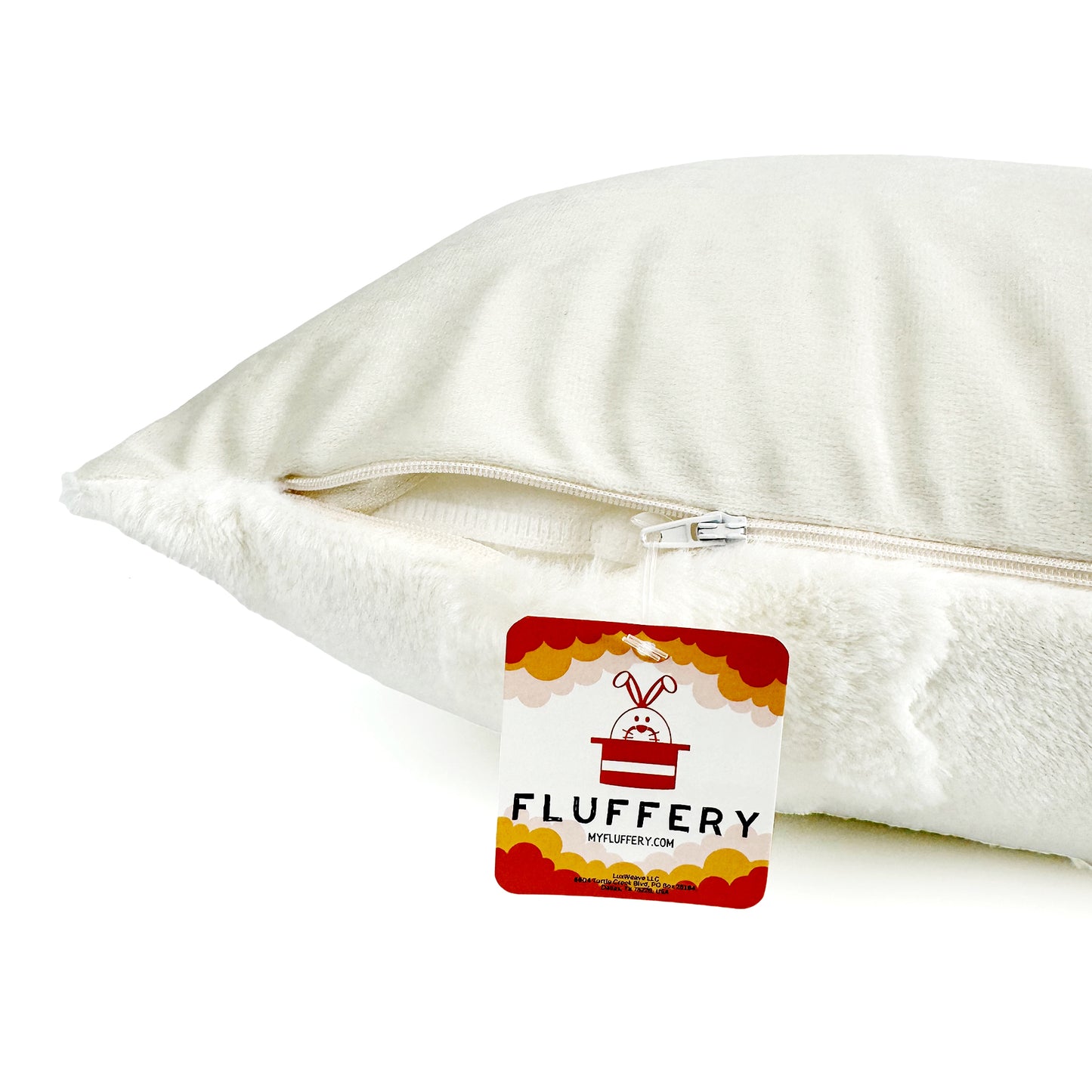 Floral Embroidered Throw Pillow, White (18" x 18" / 45 x 45 cm)