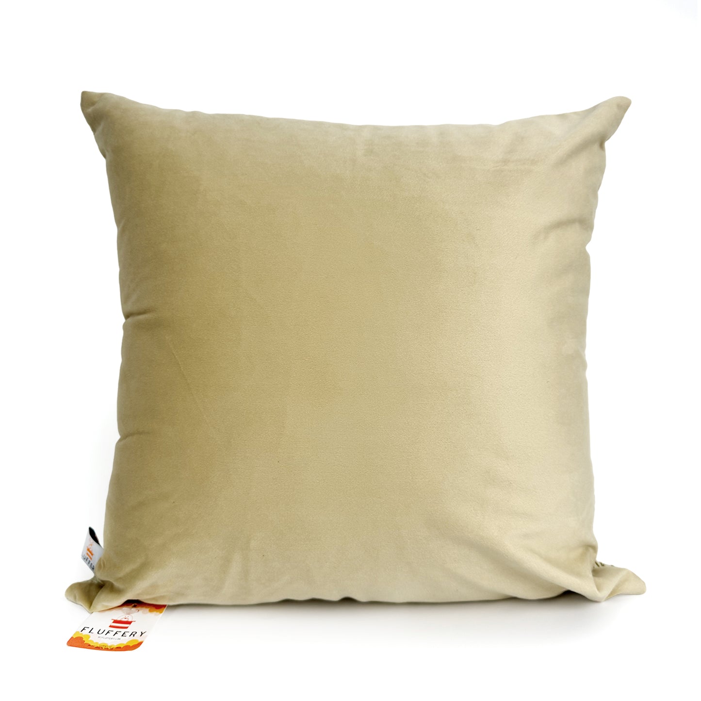 Faux Leather Throw Pillow, Gold (18" x 18" / 45 x 45 cm)