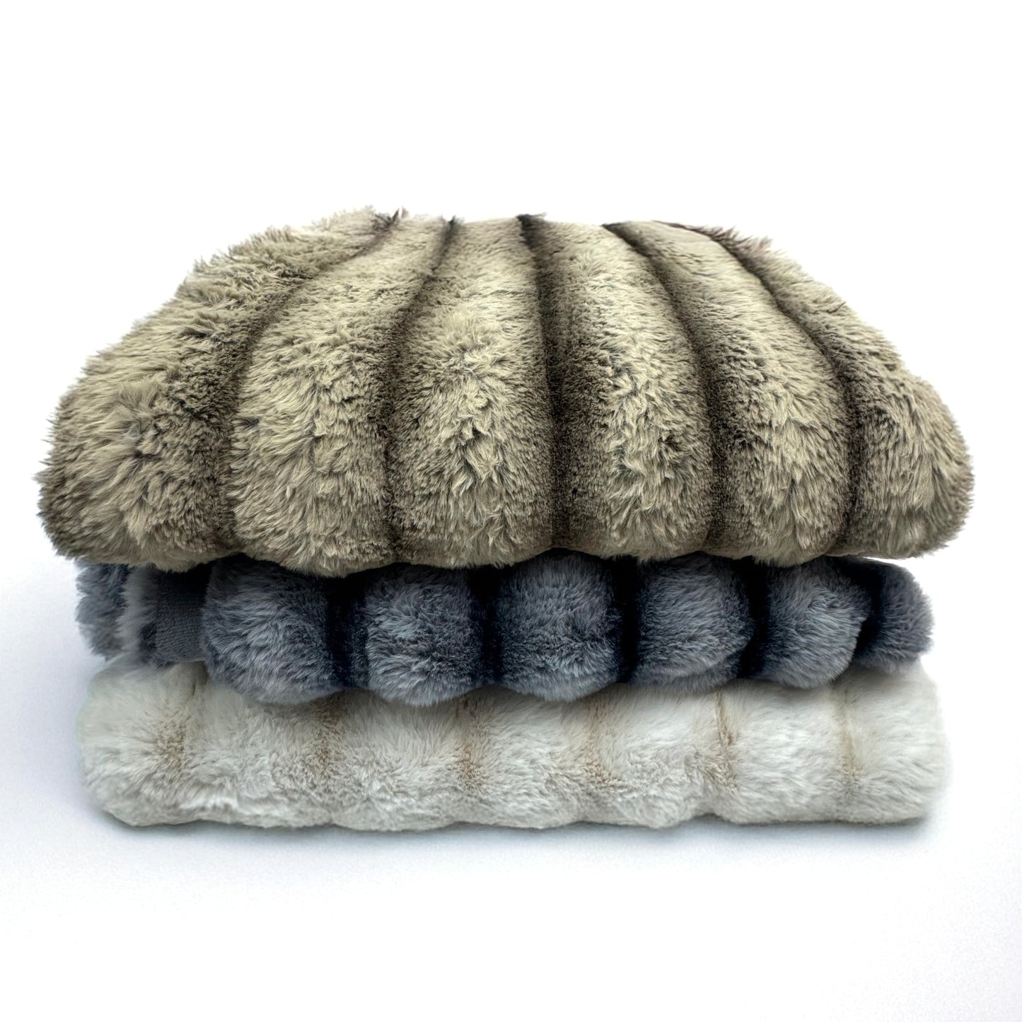 Ultra Soft Faux Rabbit Fur Throw Blanket, Brown, Queen Size (60" x 80" / 150 x 200 cm)
