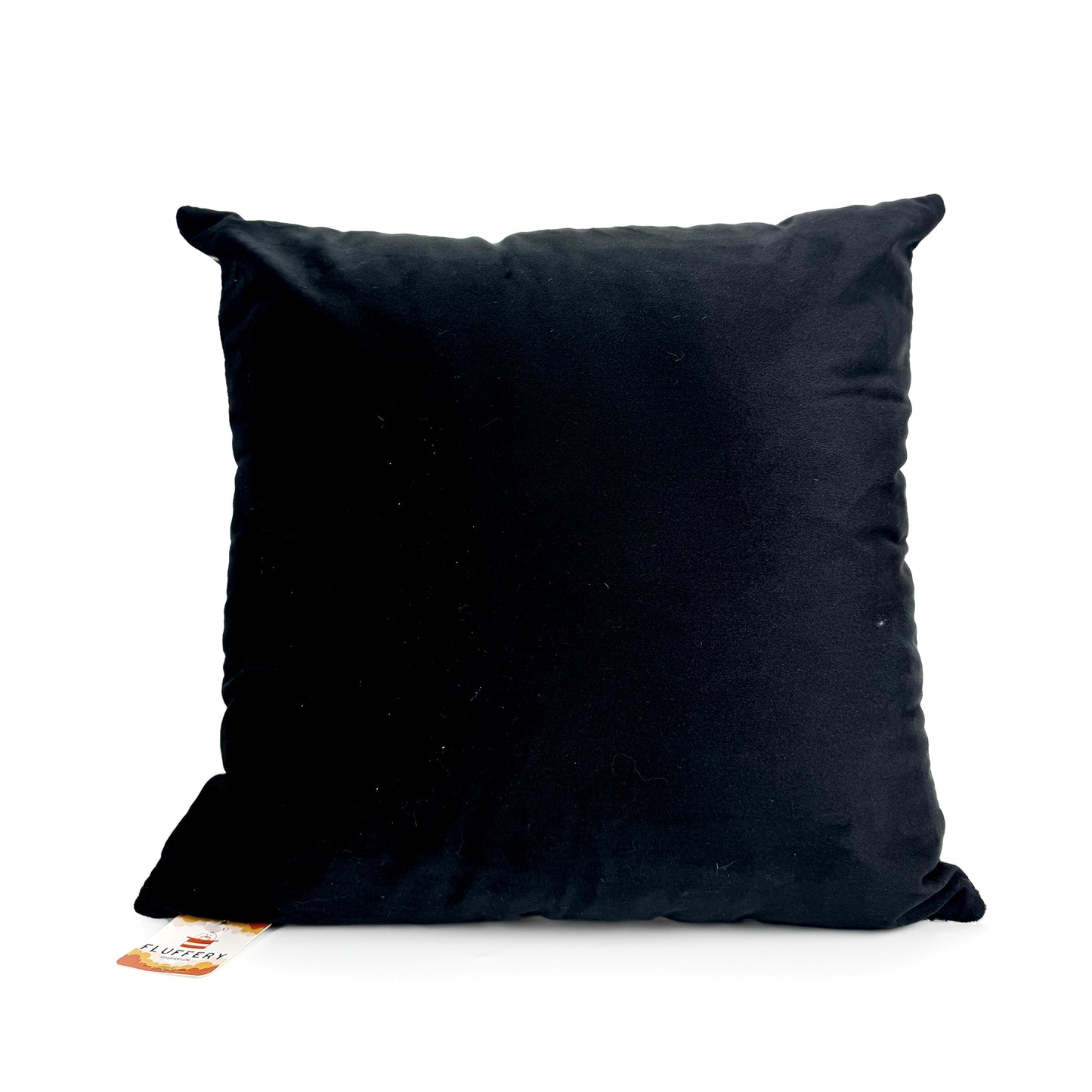 Fluffery Cozy Zebra Throw Pillow, Short Fur, White (18" x 18" / 45 x 45 cm)