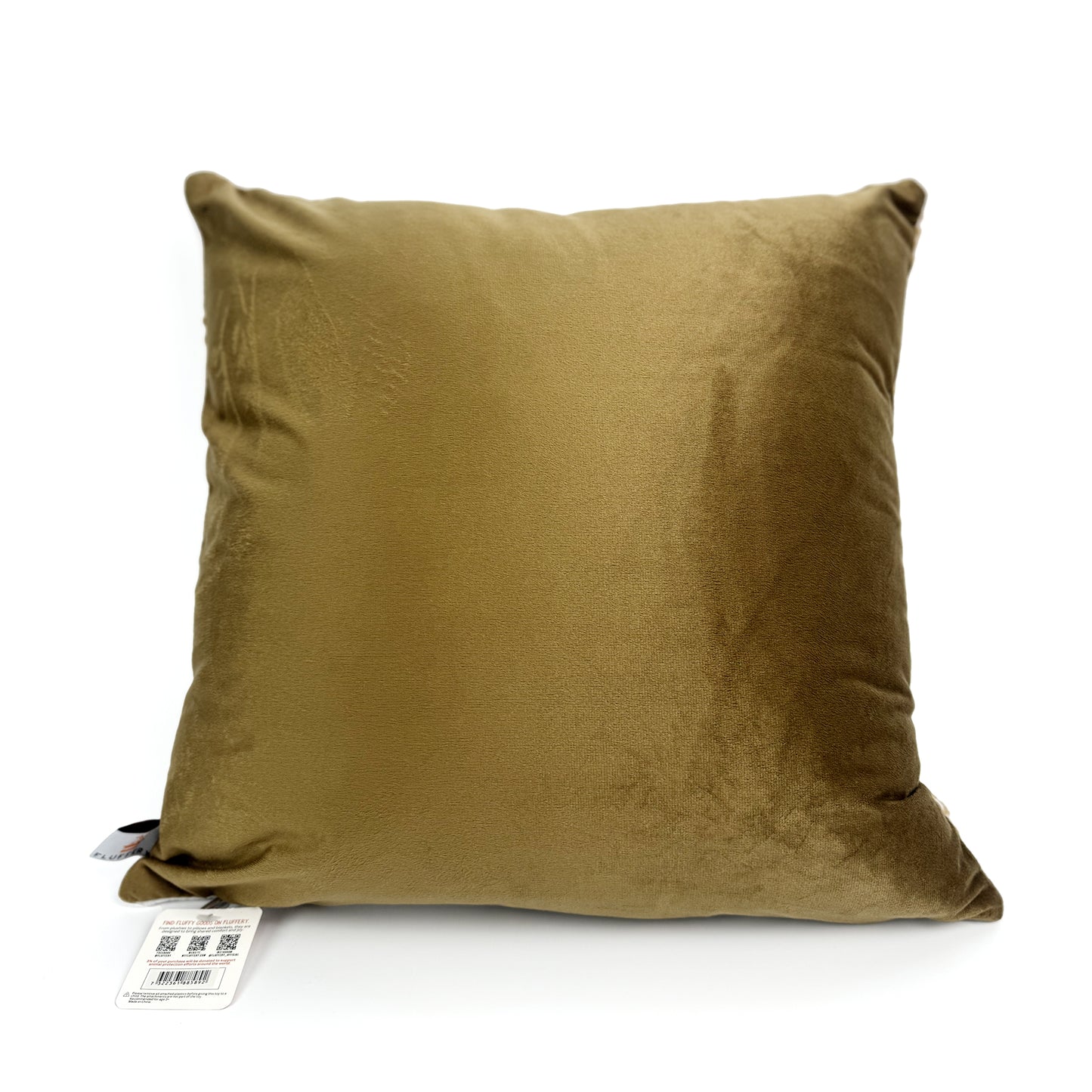 Texlina Cozy Pine Tree Throw Pillow, Brown (18" x 18" / 45 x 45 cm)