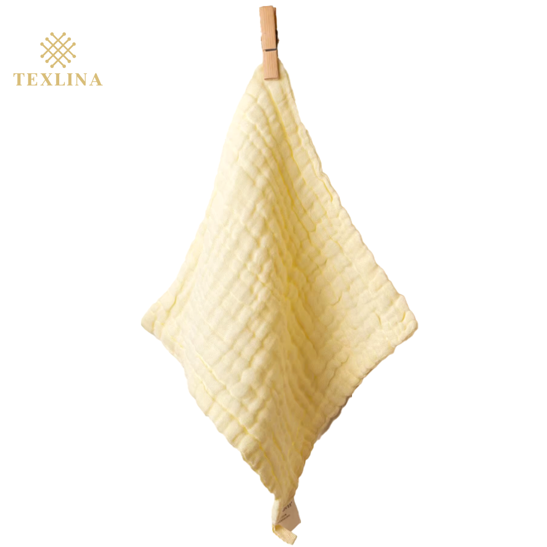 Texlina CloudSoft Cotton Gauze Washcloth - Yellow