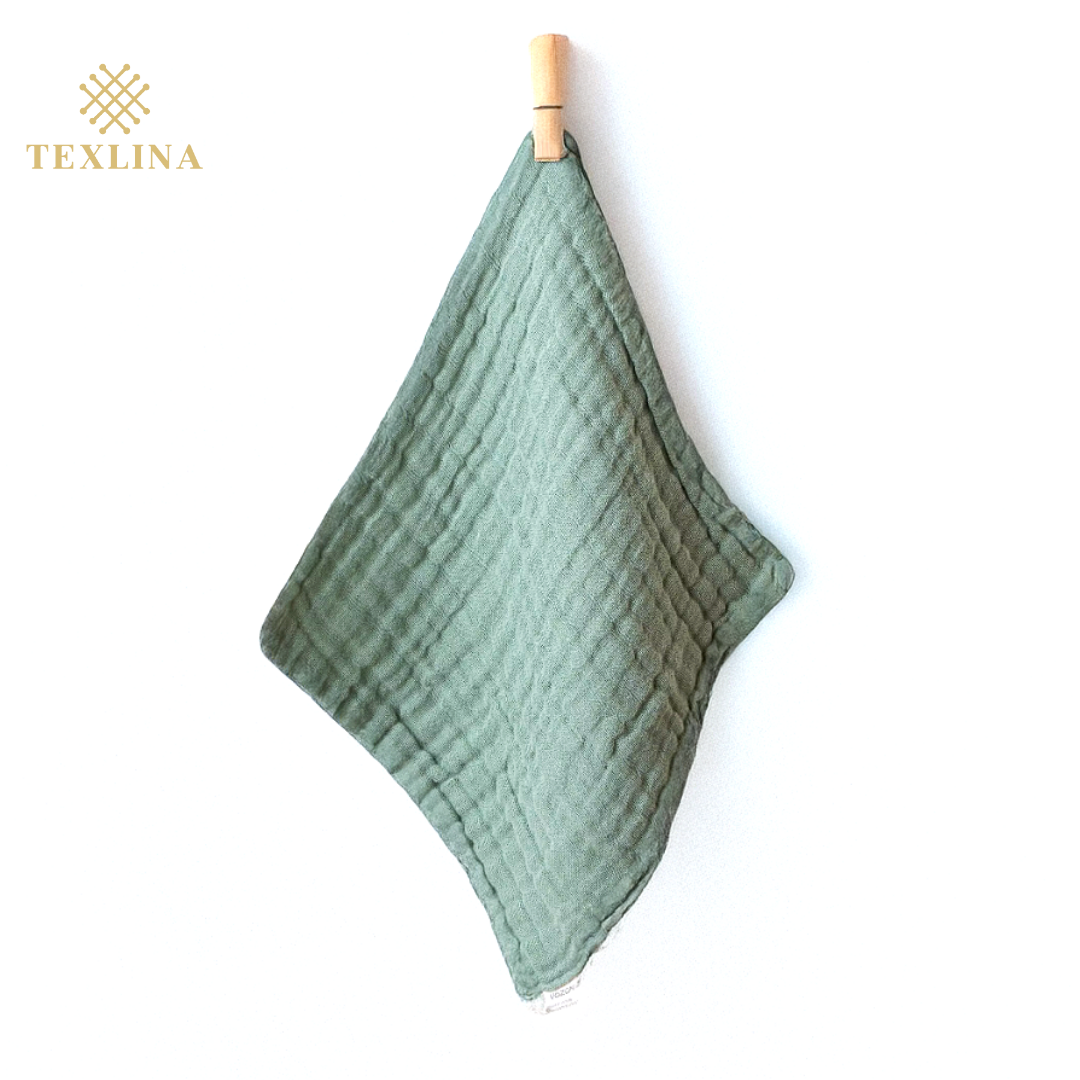 Texlina CloudSoft Cotton Gauze Washcloth - Green