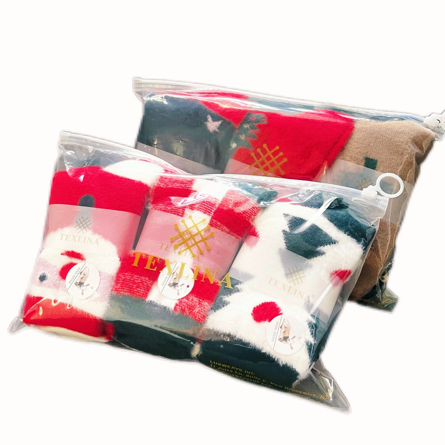 Christmas Theme Furry Socks | Warm Acrylic Wool Socks 1CTN