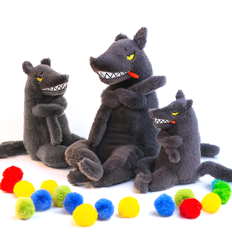 Grey Wolf Plush Toy (9.5" / 24 cm & 21" / 53 cm)