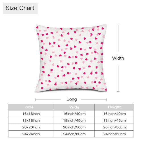 Valentine's Day Custom Double-Sided Linen Pillow Cover