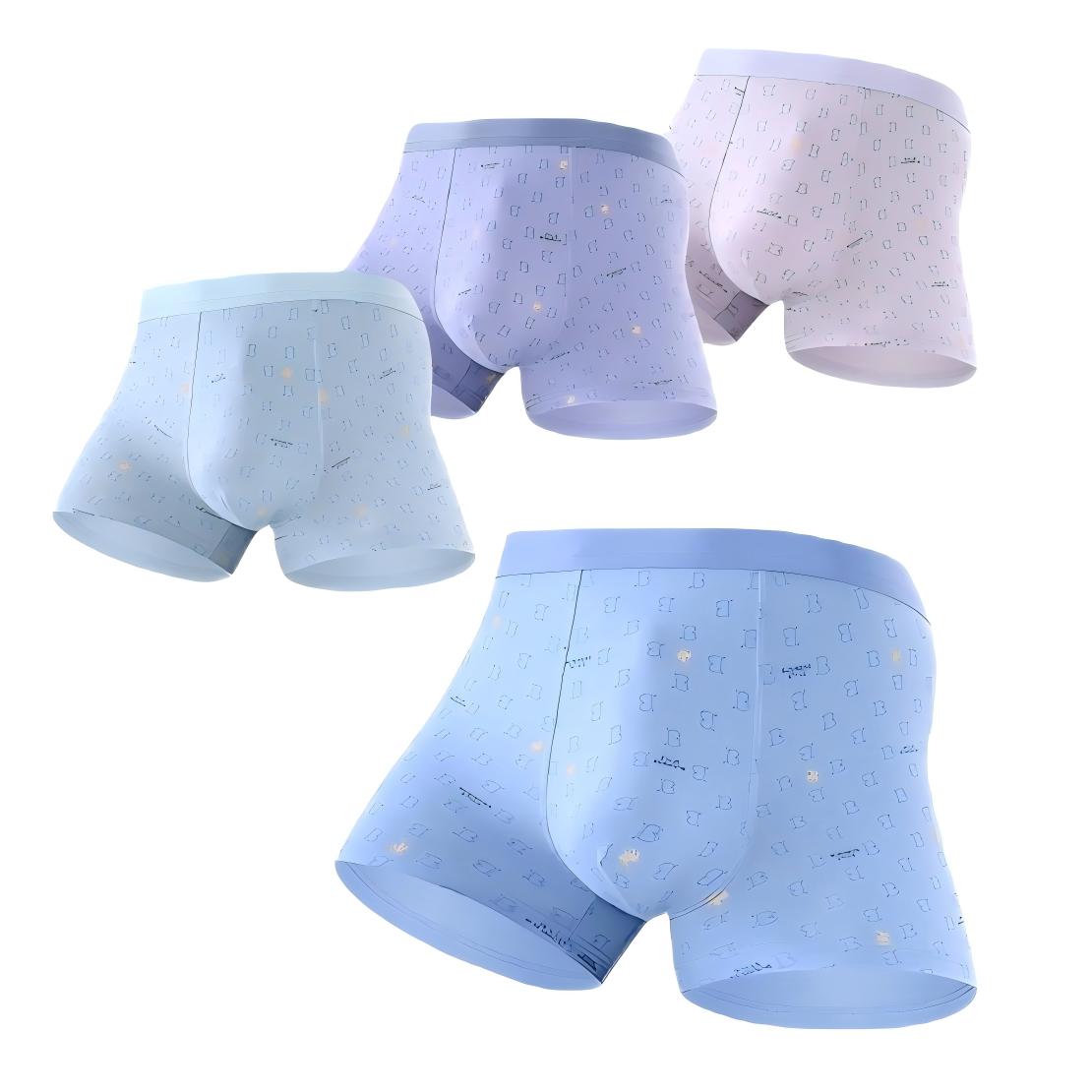 Texlina Boys’ Ice Silk Printed Boxer Briefs – ChillFlex™ Lightweight Comfort Series