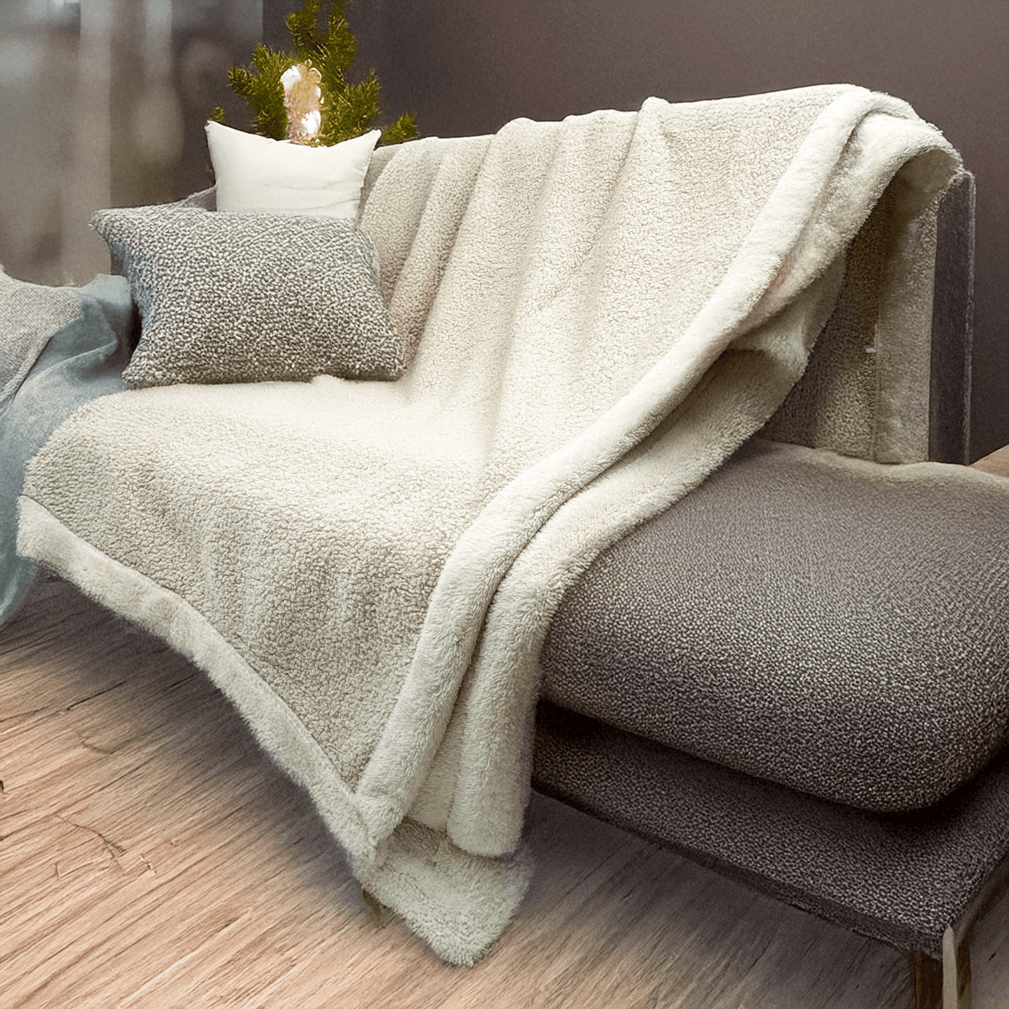 Fluffery Teddy Curly Throw Blanket (2 sizes, 2 colors)