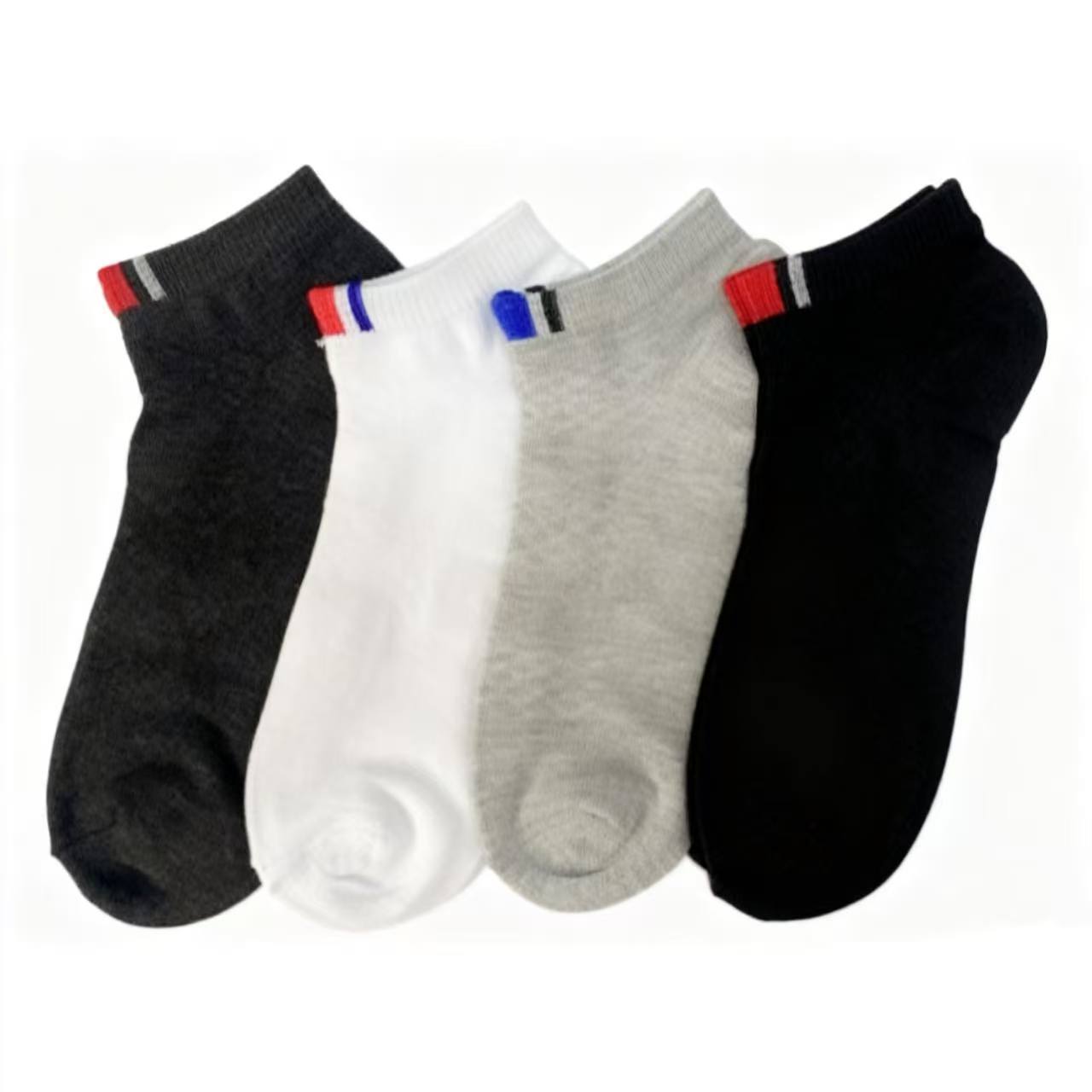 Men's Low-Cut Ankle With Striped Accent Socks 1CTN