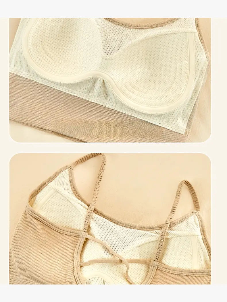 Texlina Women’s Ribbed Longline Seamless Bra – FlexEase™ Lounge Support Series (10 PCs/Pack)