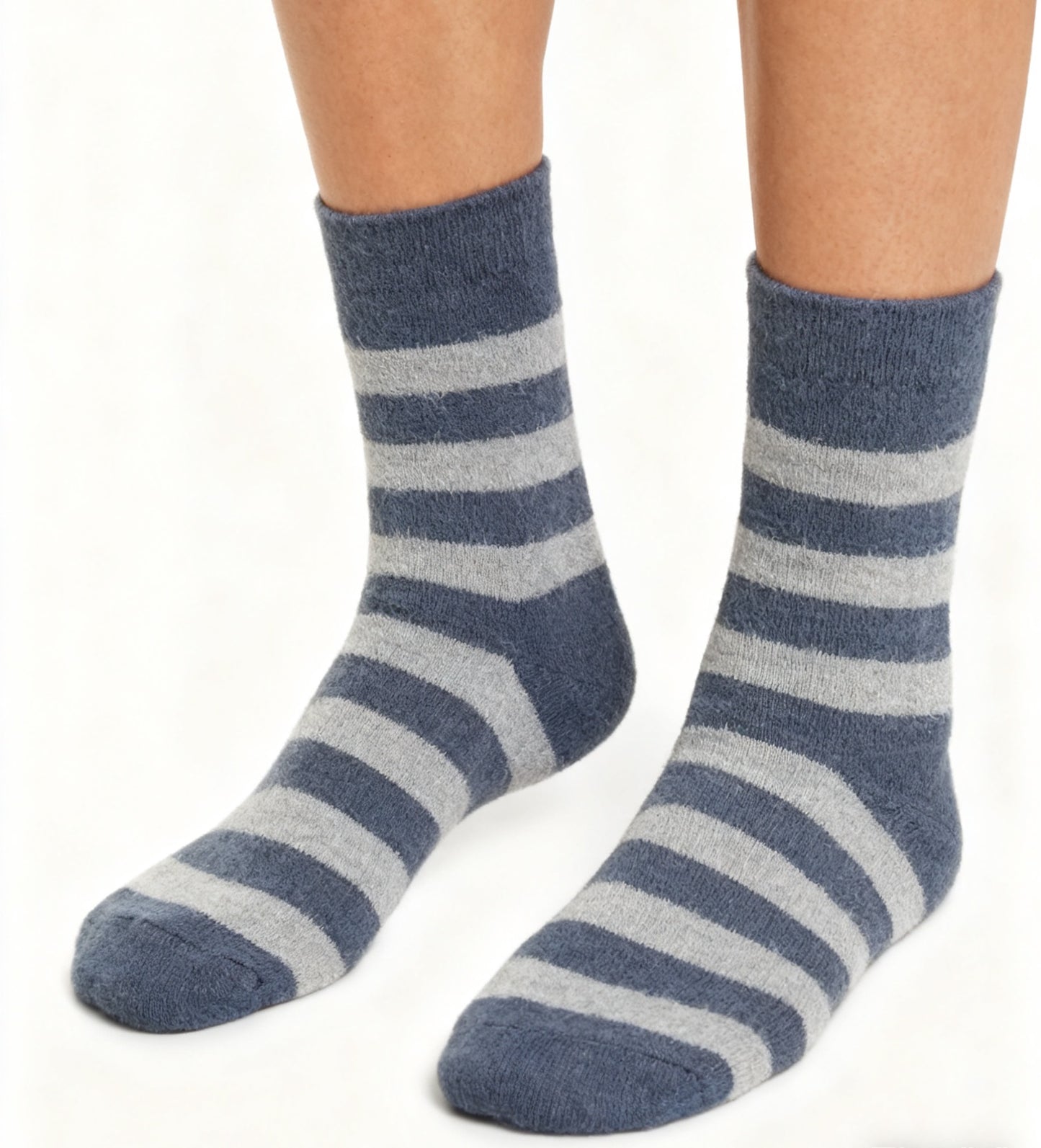 Furry Thick Thermal Socks Acrylic Wool striped