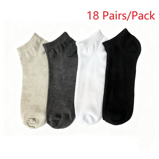 Men's Solid Color Low-Cut Ankle Socks Casual Daily Socks