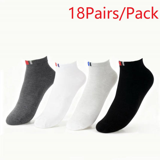 Men's Low-Cut Ankle With Striped Accent Socks