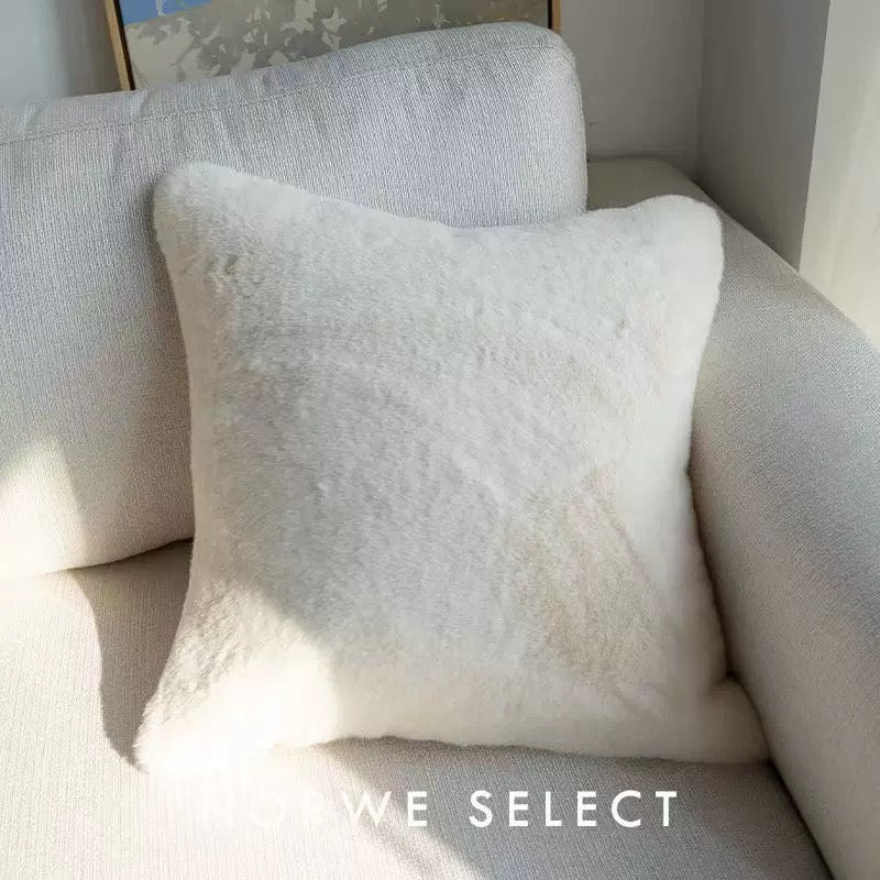 Solid Color Plush Soft Square Throw Pillow 18" x 18" Decor