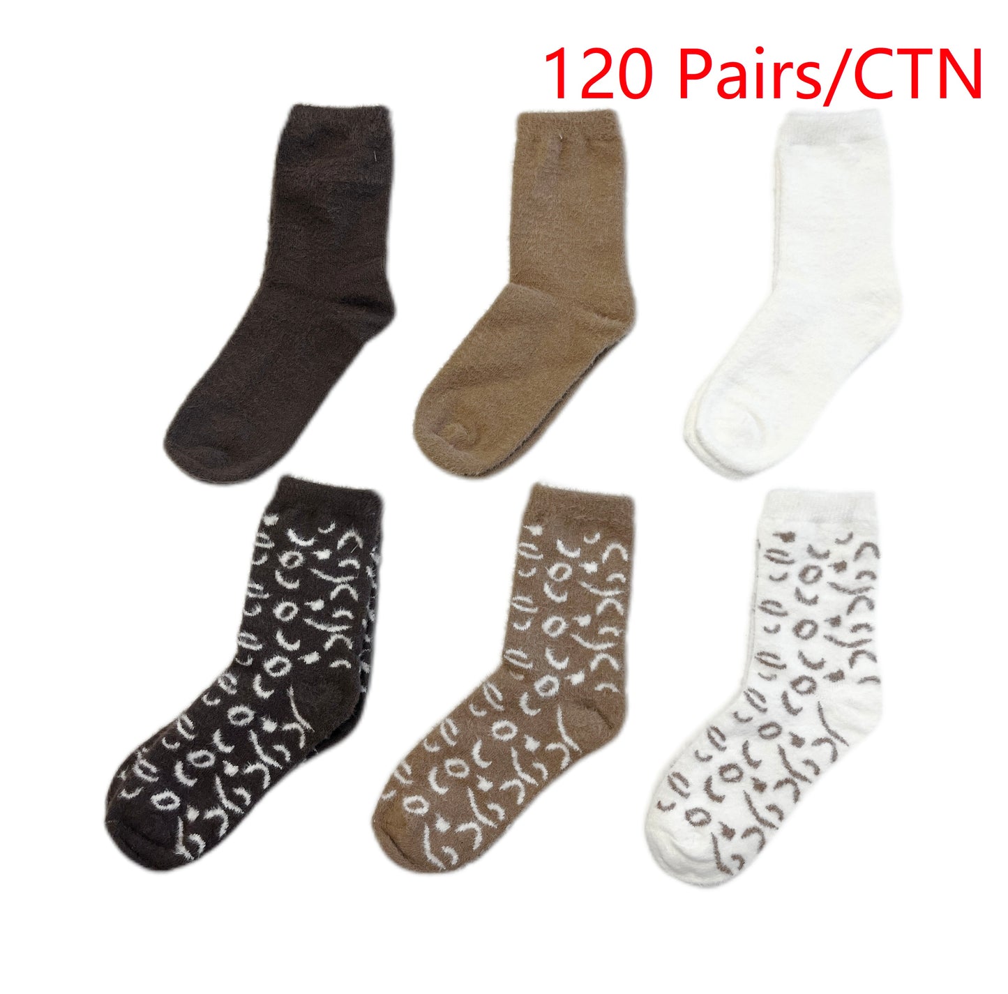 Chritsmas Gift Winter Flannel Socks Wool 1CTN