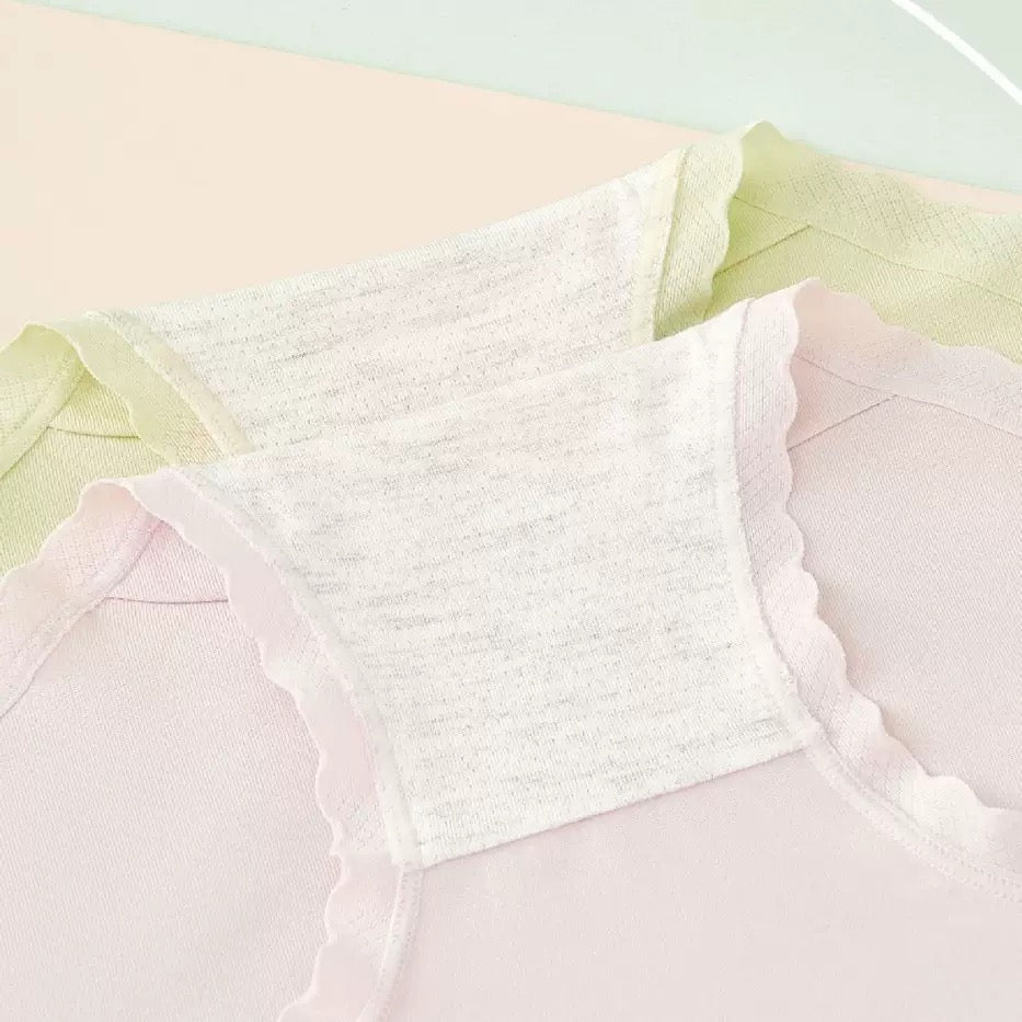 Texlina Women’s Seamless Cotton Briefs with “Please Keep” Print & Bow – Everyday Pastel Collection( 12 PCS/Pack)