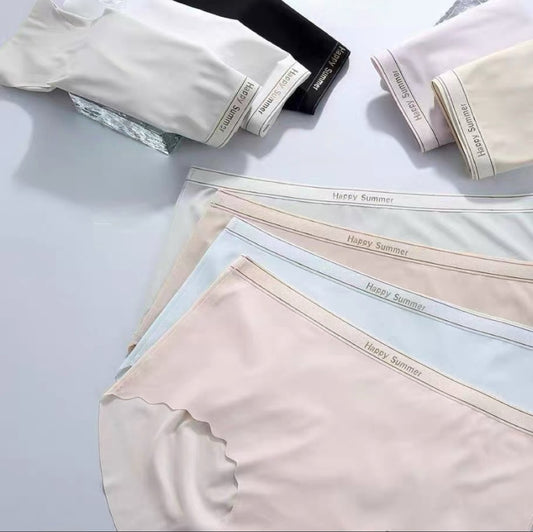 Texlina Women’s Seamless Mid-Rise Briefs with Laser Cut Edges – Happy Summer™ AirFit Collection( 10 PCS/Pack)