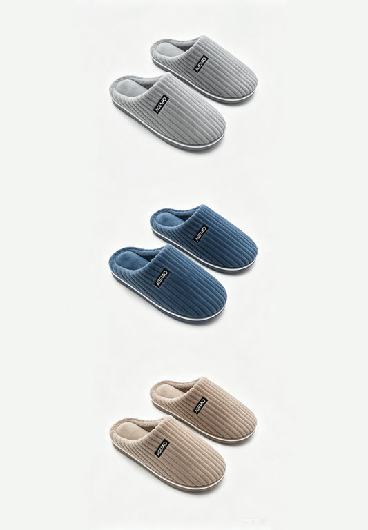 [Clearance] Men's Cozy Corduroy Slippers with Fuzzy Lining