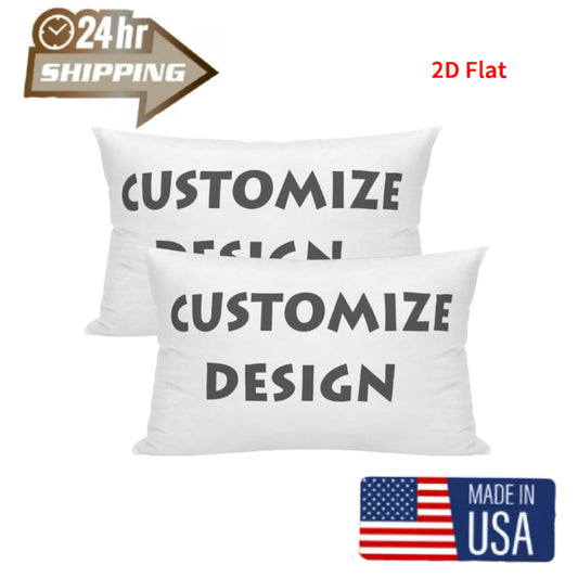 Custom Design Double Sides Printed Cushion Cover 12x20 Inch Throw Pillow Cover