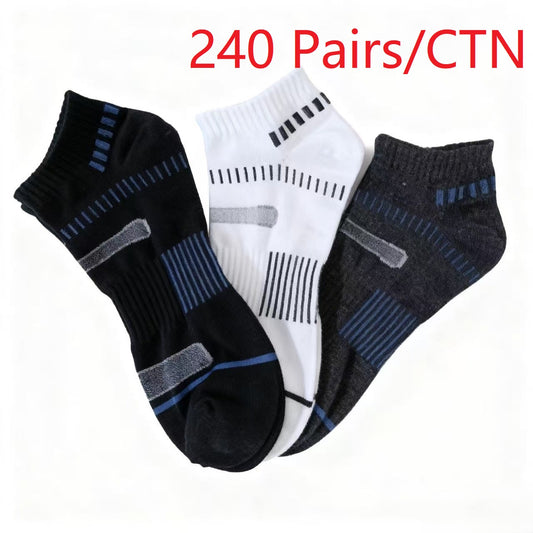 Mens Cushioned Athletic Low-Cut Socks  Moisture-Wicking 1CTN