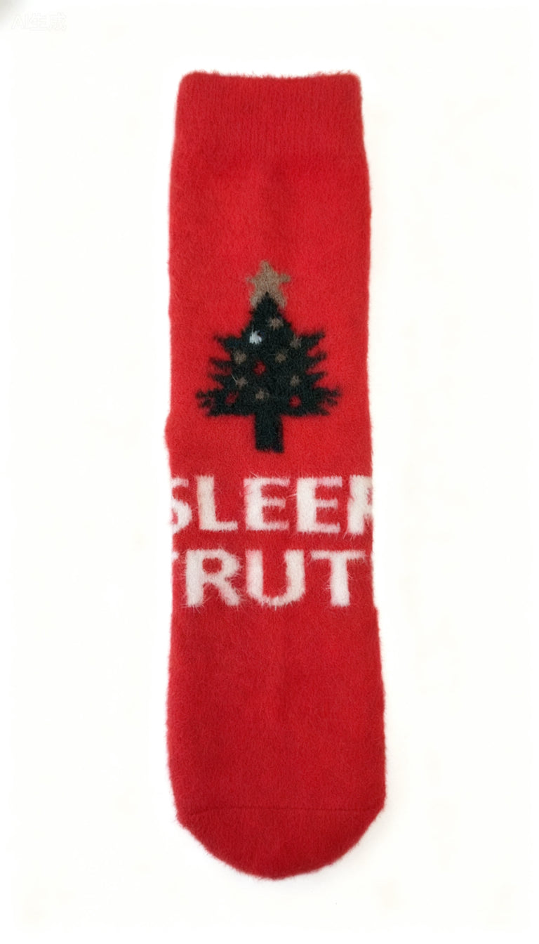 Christmas Theme Furry Socks  | Warm Acrylic Wool Socks  1CTN