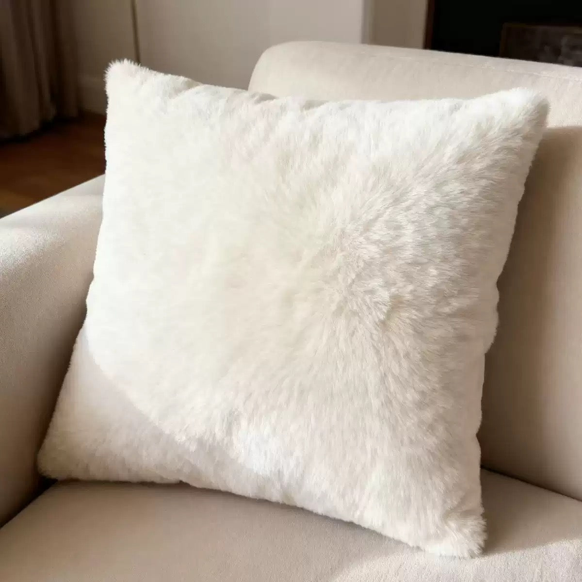 Solid Color Plush Soft Square Throw Pillow 18" x 18" Decor