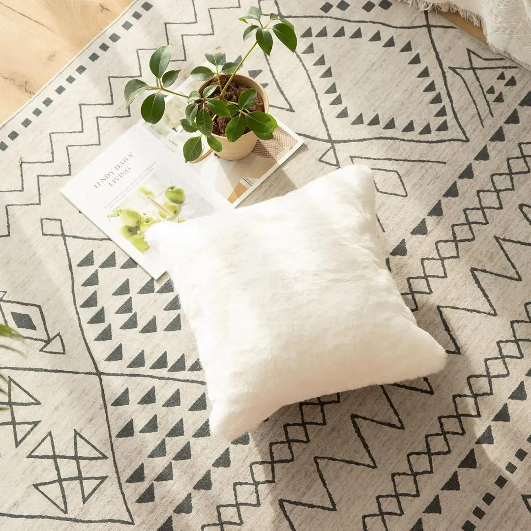 Solid Color Plush Soft Square Throw Pillow 18" x 18" Decor