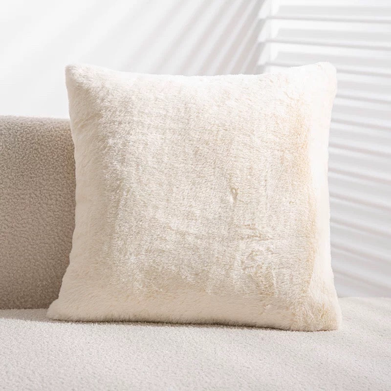 Solid Color Plush Soft Square Throw Pillow 18" x 18" Decor