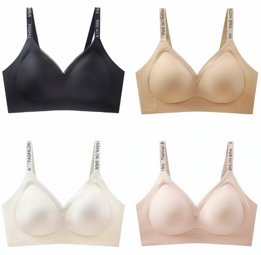Texlina Women’s Seamless Lift Bra with Branded Straps – CurveEase™ Everyday Series (12 PCs/Pack)