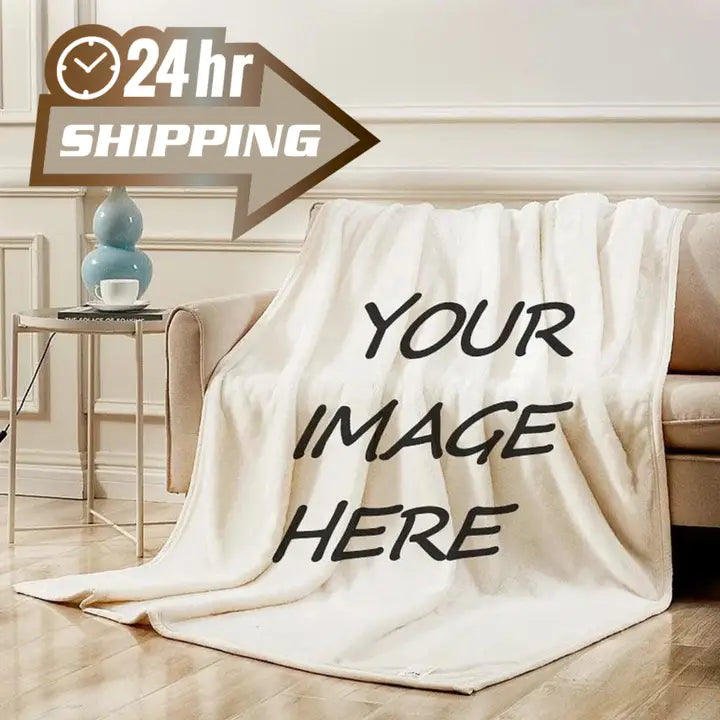 Custom Blankets Personalized Throw Blankets Fast Shipping