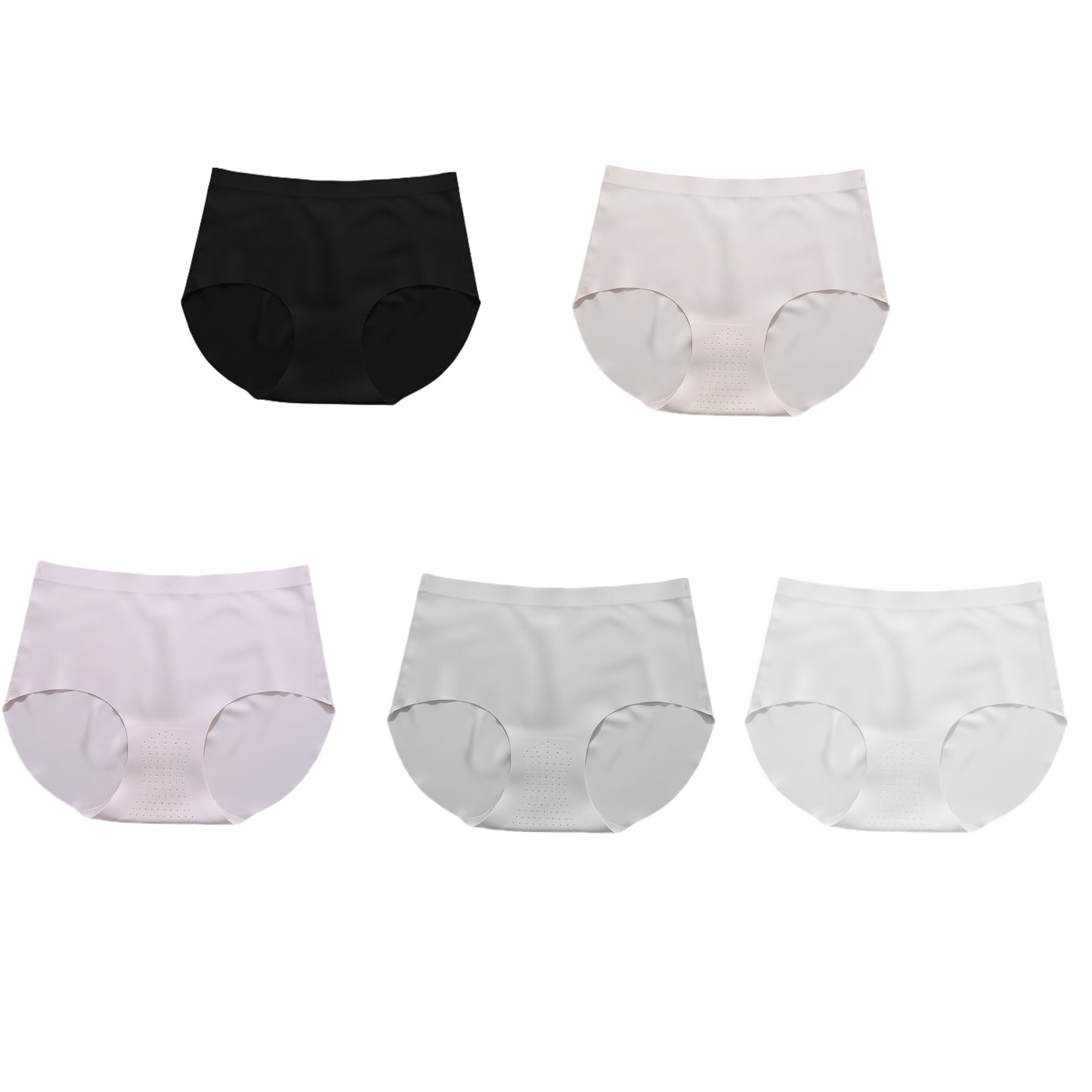 Texlina Women’s Ice-Silk High-Waist Shaping Briefs – CoolFit™ Tummy Control Collection( 10 PCS/Pack)