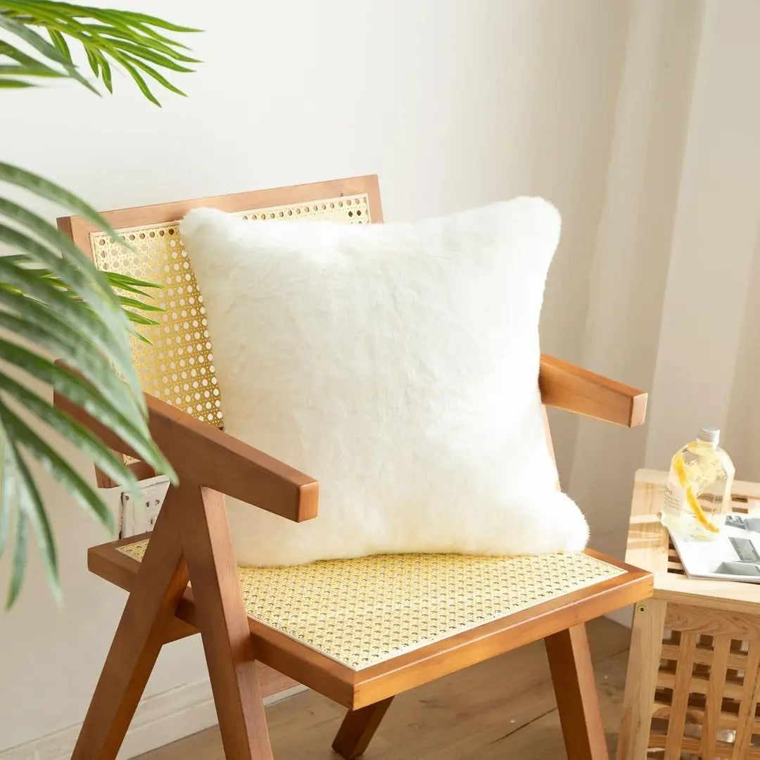 Solid Color Plush Soft Square Throw Pillow 18" x 18" Decor