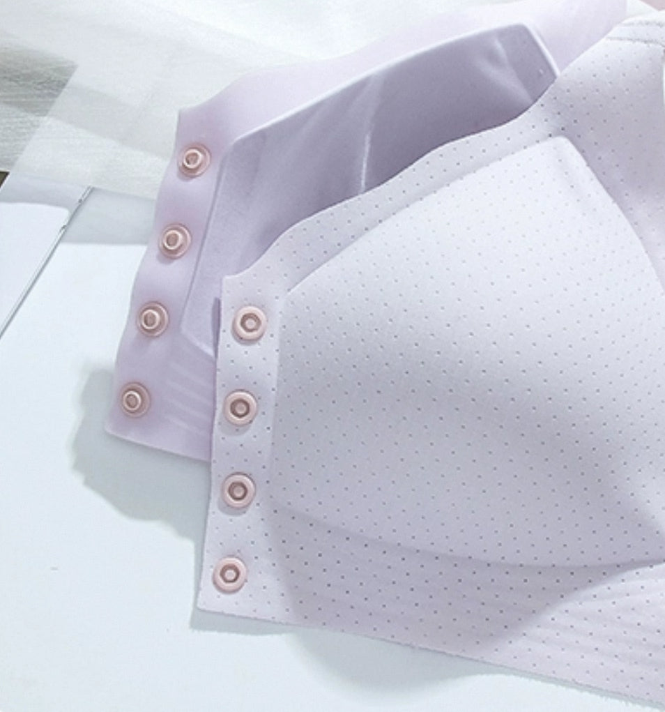 Texlina Women’s Wireless Button-Front Bra – EaseForm™ Daily Support Series (12 PCs/Pack)