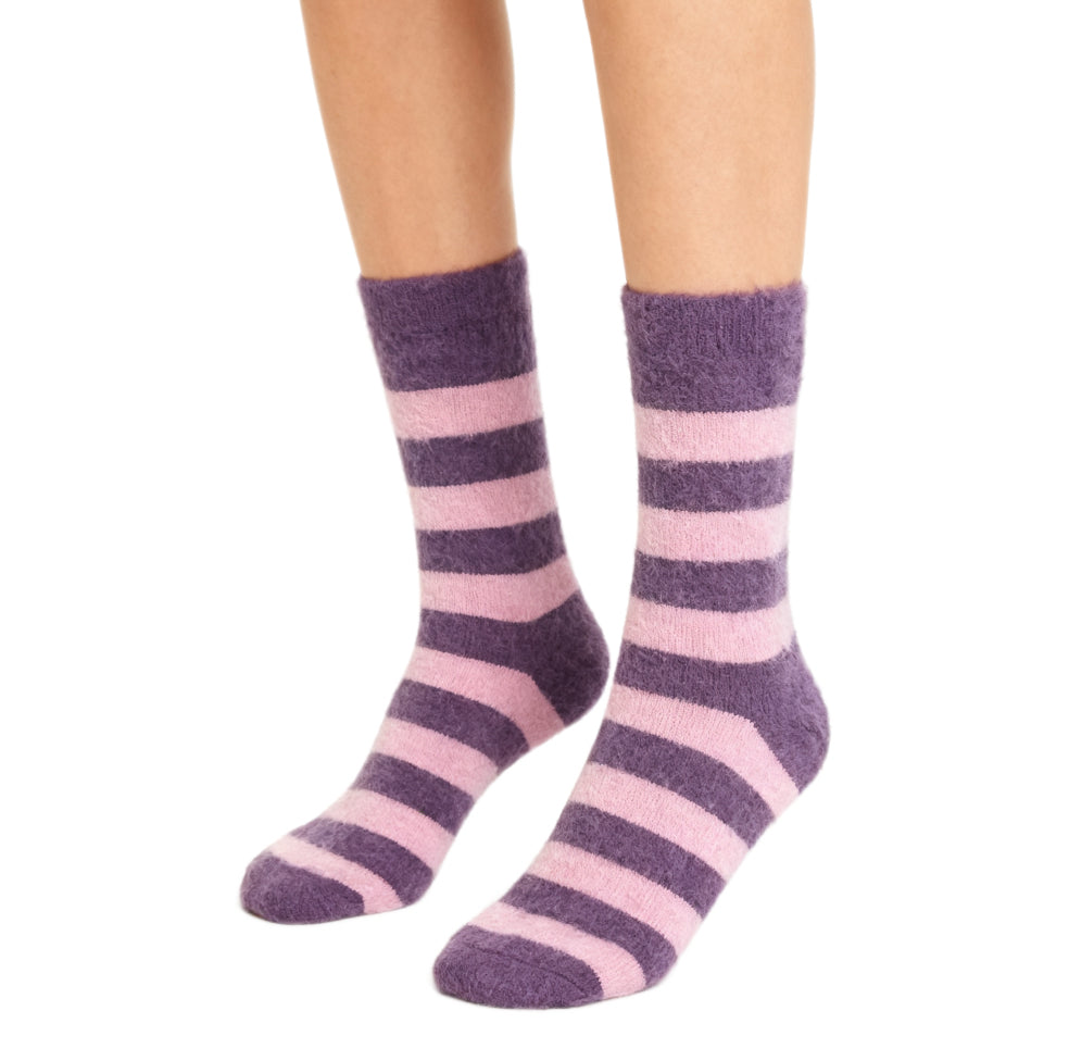 Furry Thick Thermal Socks Acrylic Wool striped