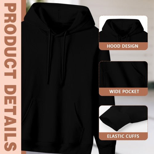 Women's Plus Size Graphic Hoodie - Custom Print, Personalized Pullover for Casual Wear