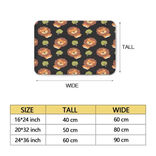 Valentine's Day Custome Flannel Floor Mat – 1cm Thickness