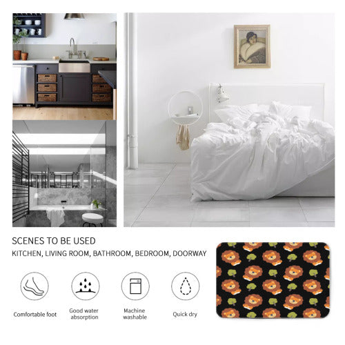 Valentine's Day Custome Flannel Floor Mat – 1cm Thickness