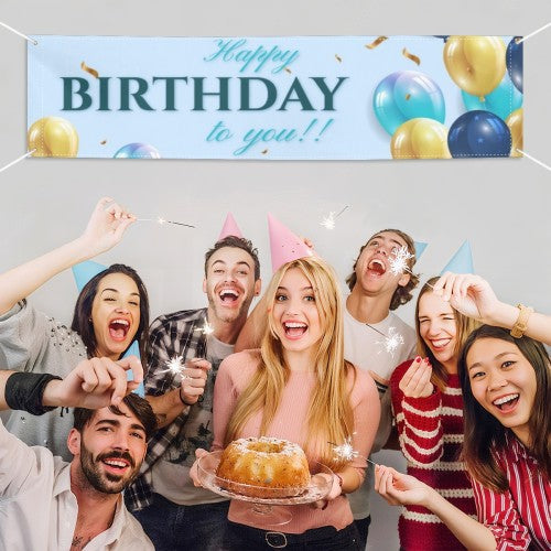 Eye-Catching Customizable Banner, Waterproof & Fade-Resistant Party Decoration