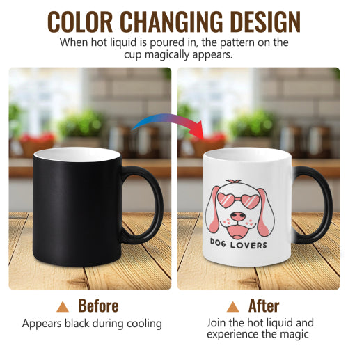 Valentine's Day 11oz Frosted Color-Changing Custom Mug