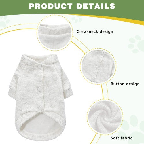 Custom Pet Hoodie, Soft Warm Dog Sweatshirt for Cats Puppy Small Medium Breed Pets