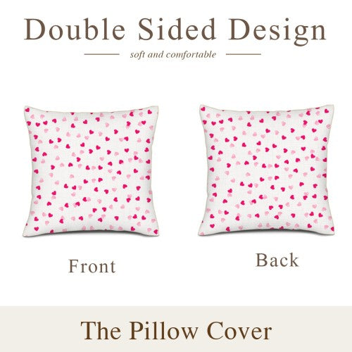 Valentine's Day Custom Double-Sided Linen Pillow Cover