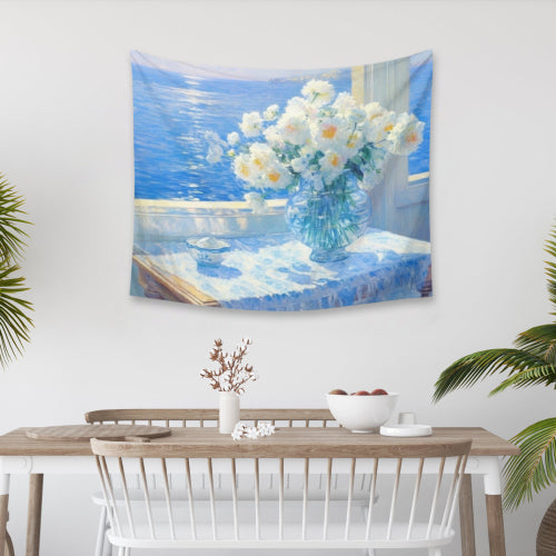 Polyester Wall Tapestry with Hooks – Home Decor & Valentine's Day Gift