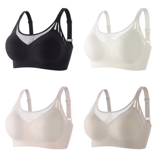 Texlina Women’s Seamless Mesh-Inlay Comfort Bra – CloudFit™ Motion Series