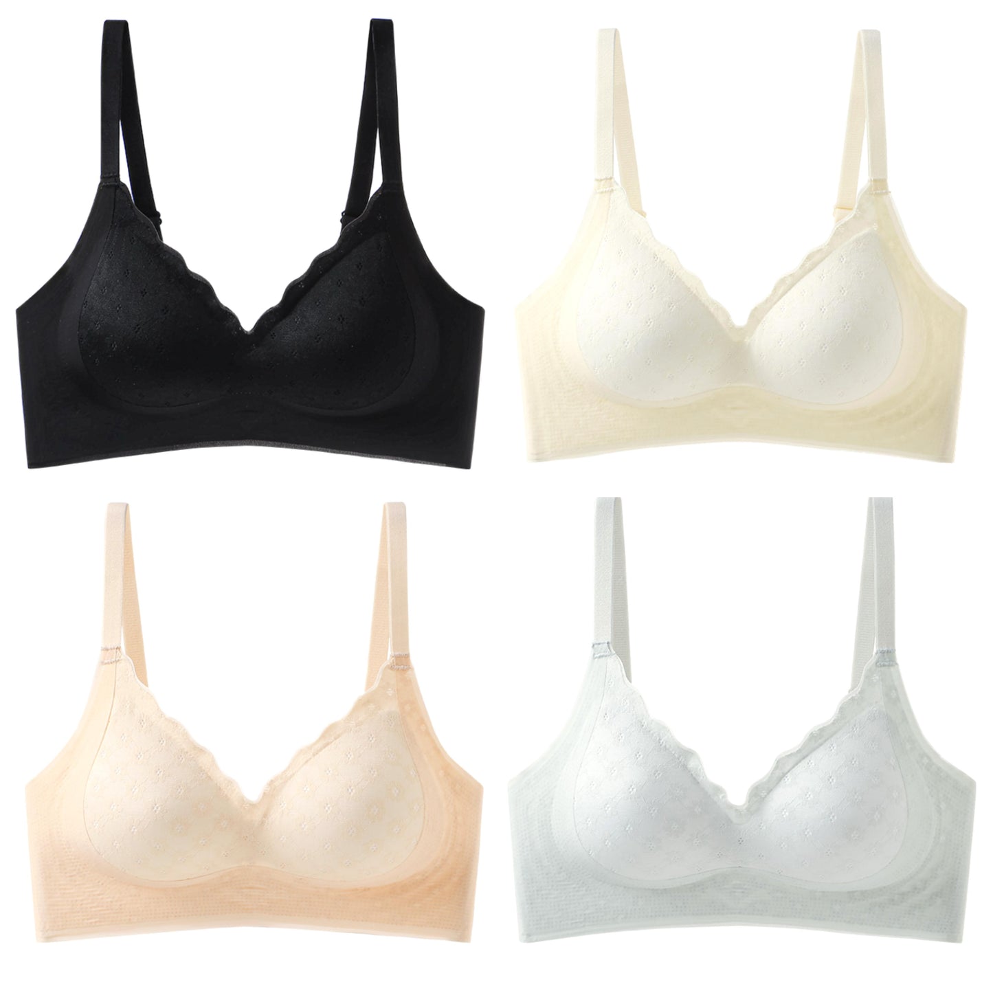 Texlina Women’s Soft Lace Comfort Bra – BloomEase™ Everyday Elegance Series