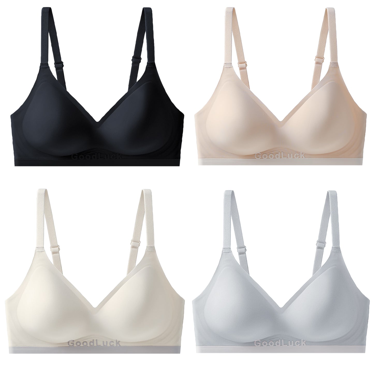 Texlina Women’s Ultra Smooth Wireless Bra – GoodLuck™ Seamless Everyday Series