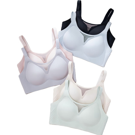 Texlina Women’s Seamless V-Cut Sports Bra – AeroFlex™ Sculpt Series (12 PCs/Pack)
