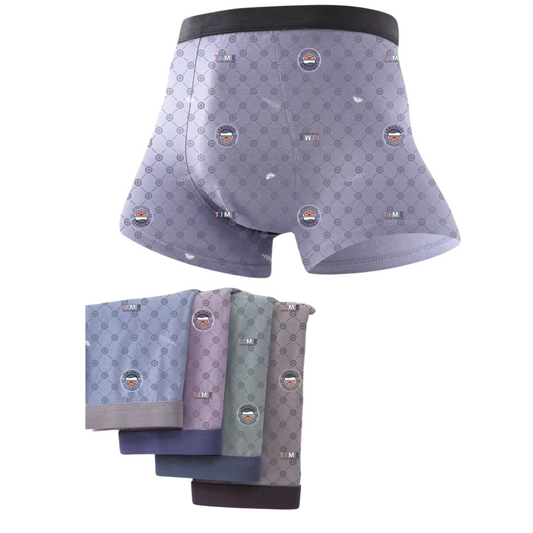 Texlina Men Printed Boxer Briefs – Lemonade™ CoolDry Series
